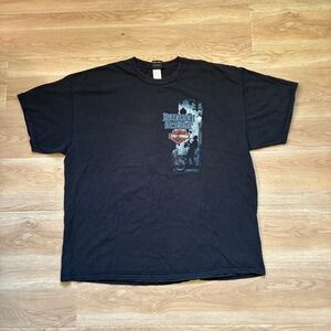 Y2K harley davidson bourbon street new orleans black t shirt men’s 2XL Authentic